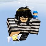 me (1) screenshot of myself in evade with one of my roblox avatars